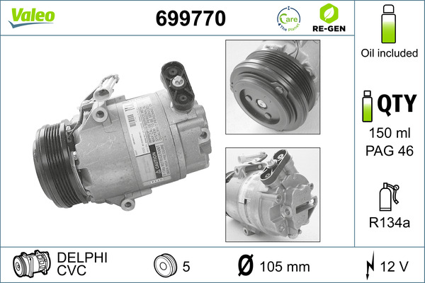 Valeo Airco compressor 699770