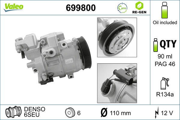 Valeo Airco compressor 699800