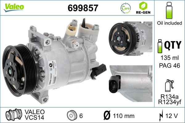 Valeo Airco compressor 699857