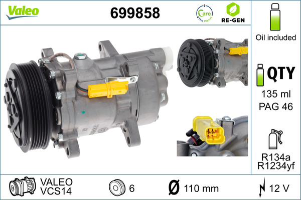 Valeo Airco compressor 699858