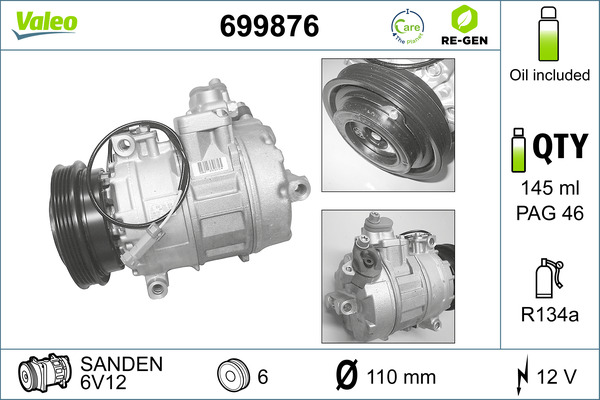 Valeo Airco compressor 699876