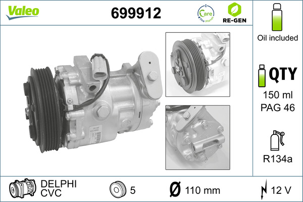 Valeo Airco compressor 699912