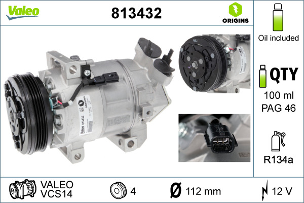 Valeo Airco compressor 813432