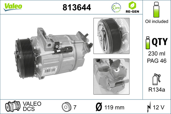 Valeo Airco compressor 813644