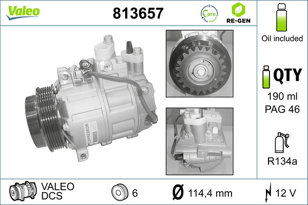 Valeo Airco compressor 813657