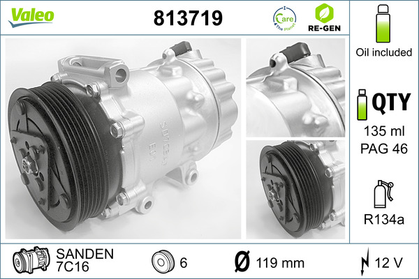 Valeo Airco compressor 813719