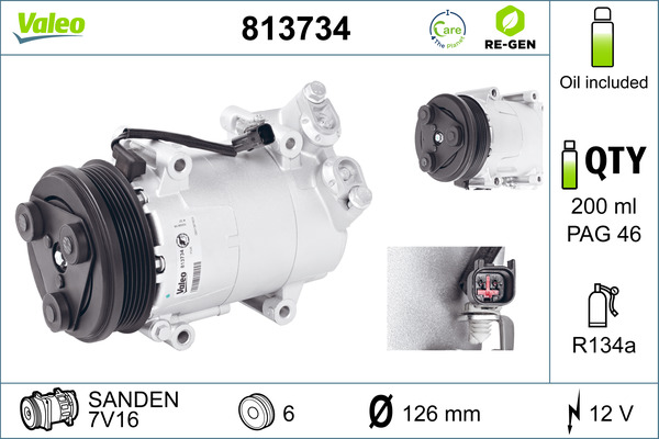 Valeo Airco compressor 813734