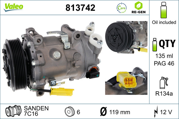 Valeo Airco compressor 813742