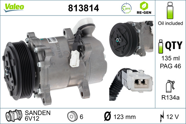 Valeo Airco compressor 813814