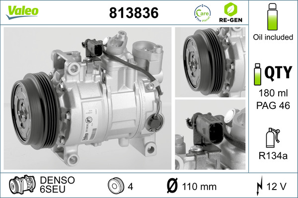 Valeo Airco compressor 813836