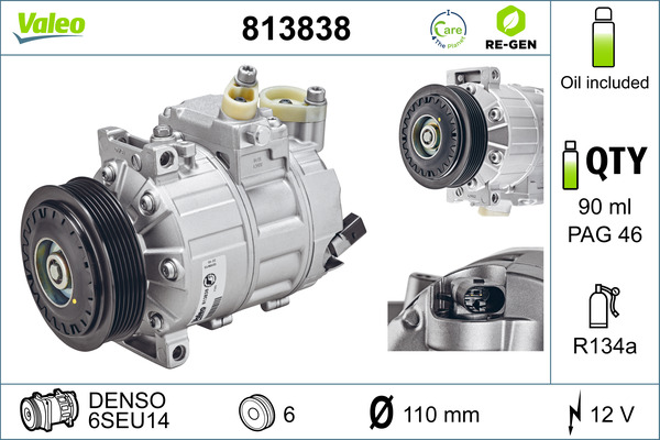 Valeo Airco compressor 813838