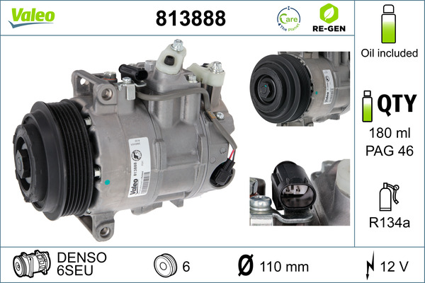 Valeo Airco compressor 813888
