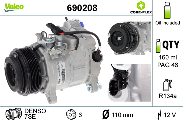 Valeo Airco compressor 690208