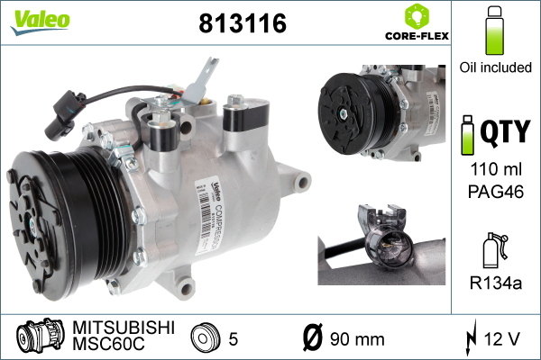 Valeo Airco compressor 813116