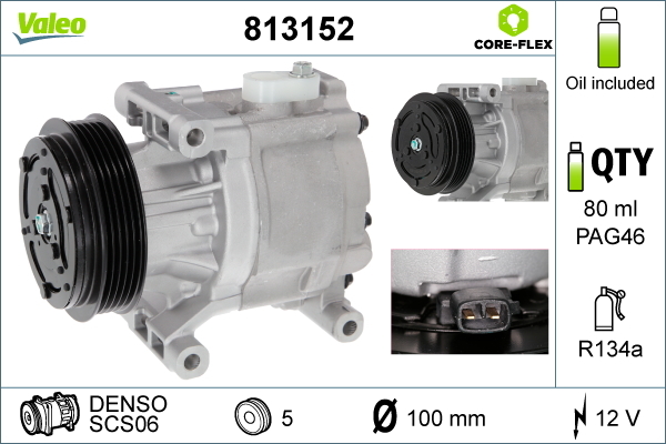 Valeo Airco compressor 813152