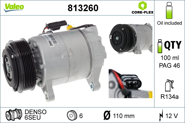 Valeo Airco compressor 813260