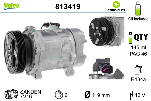 Valeo Airco compressor 813419