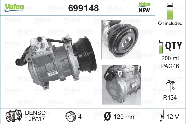 Valeo Airco compressor 699148
