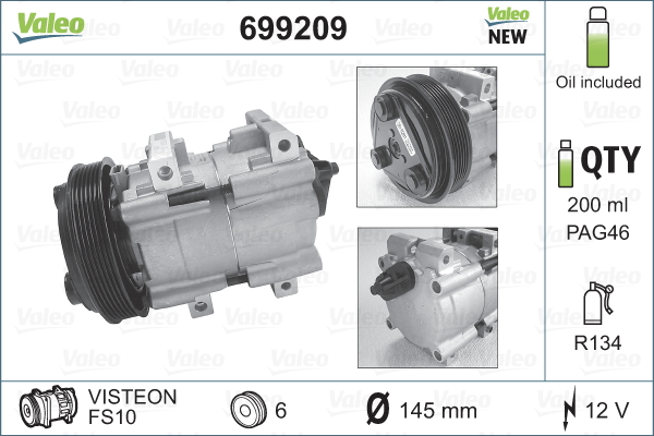 Valeo Airco compressor 699209