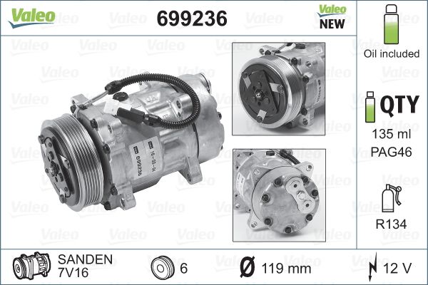 Valeo Airco compressor 699236