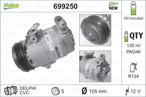 Valeo Airco compressor 699250