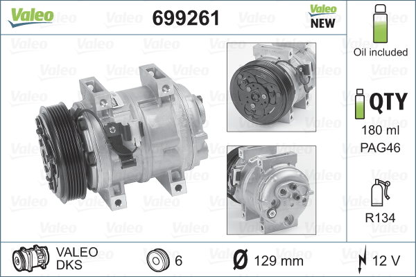 Valeo Airco compressor 699261
