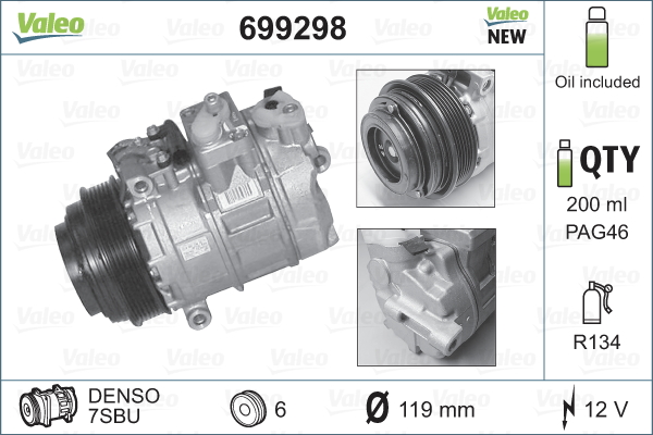 Valeo Airco compressor 699298