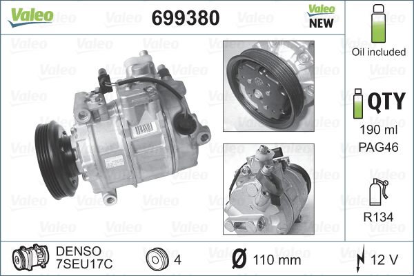Valeo Airco compressor 699380