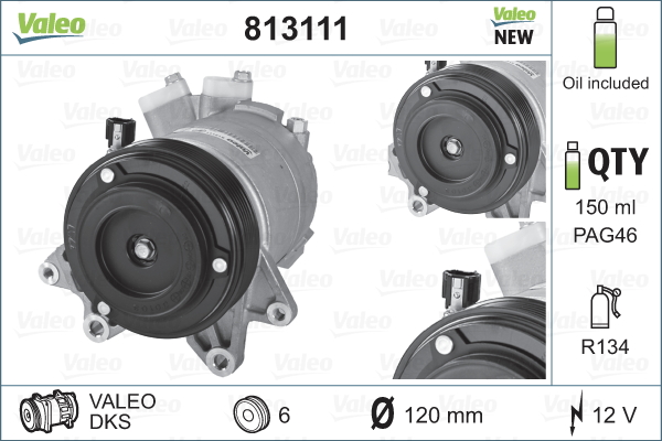 Valeo Airco compressor 813111