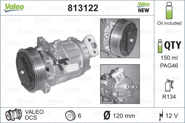 Valeo Airco compressor 813122