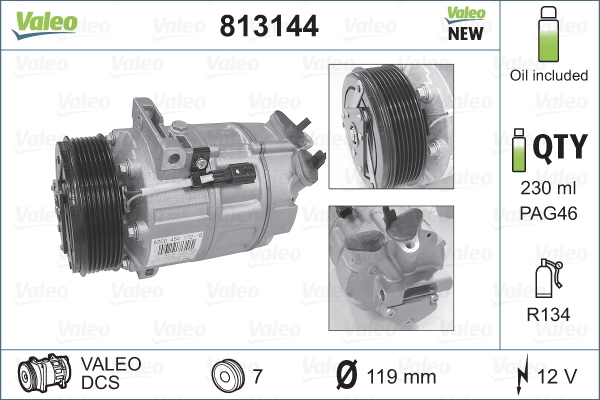 Valeo Airco compressor 813144