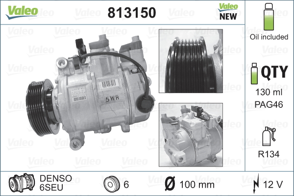 Valeo Airco compressor 813150