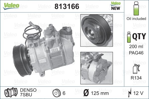Valeo Airco compressor 813166