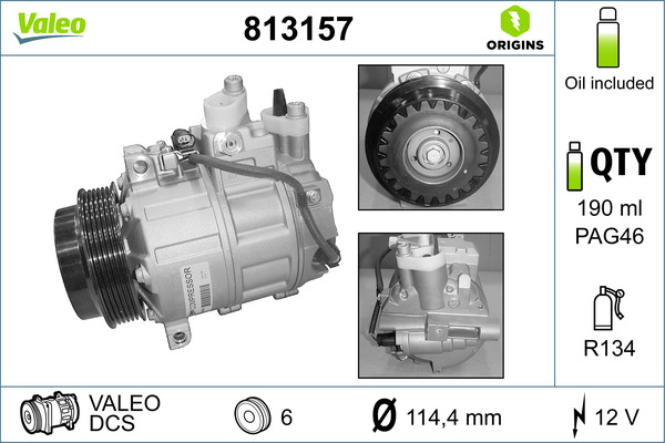 Valeo Airco compressor 813157