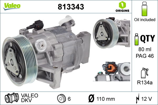 Valeo Airco compressor 813343