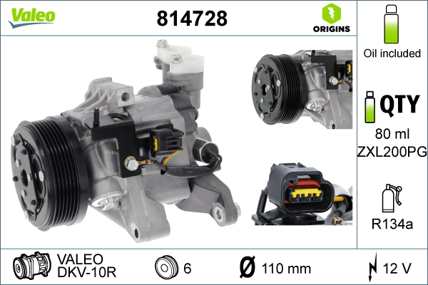 Valeo Airco compressor 814728