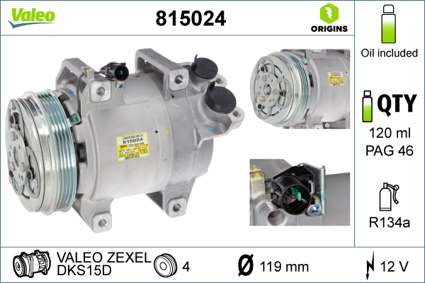 Valeo Airco compressor 815024