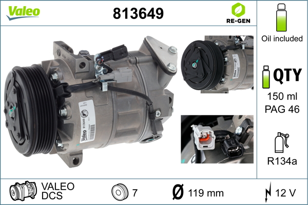 Valeo Airco compressor 813649