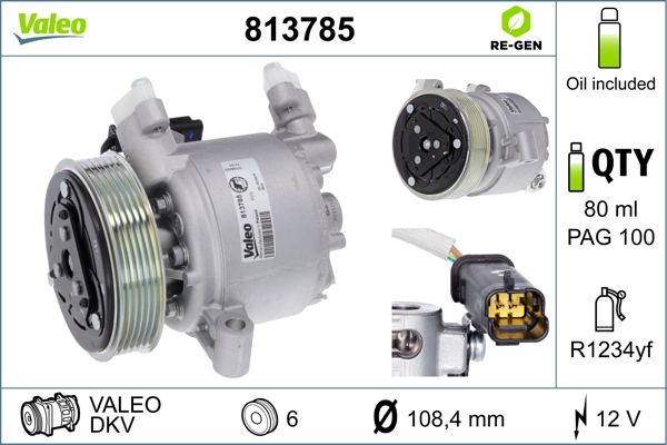 Valeo Airco compressor 813785