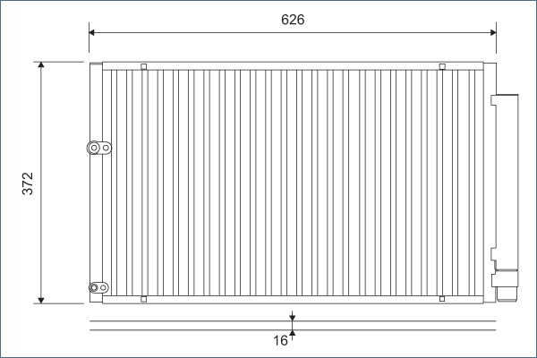 Valeo Airco condensor 812880