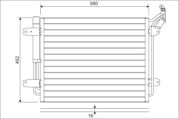 Valeo Airco condensor 814091