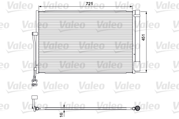 Valeo Airco condensor 814379