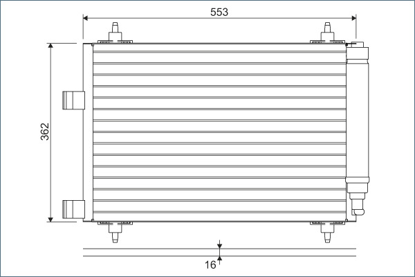 Valeo Airco condensor 817526