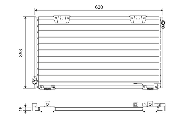 Valeo Airco condensor 818104