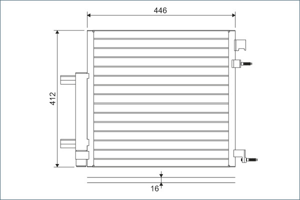 Valeo Airco condensor 822578