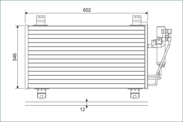 Valeo Airco condensor 822589