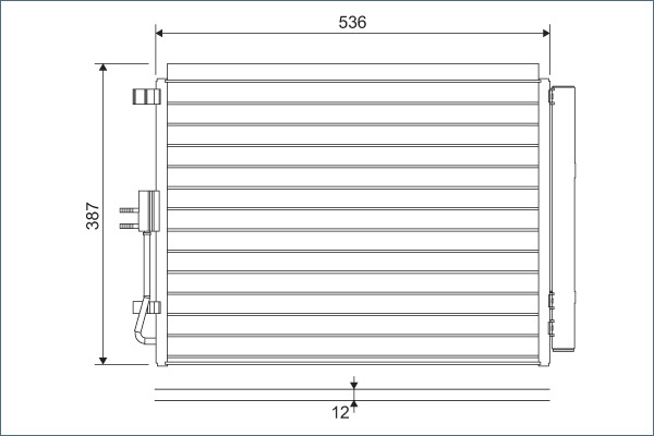 Valeo Airco condensor 822598