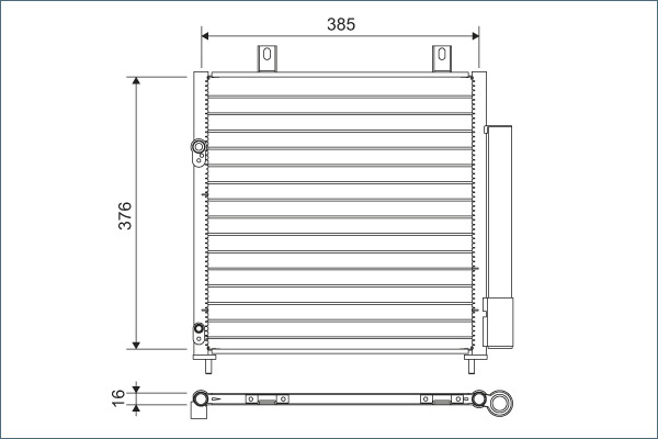 Valeo Airco condensor 822600