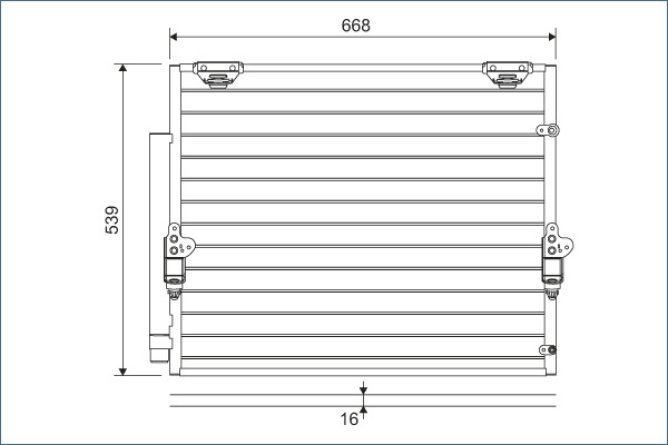 Valeo Airco condensor 822621