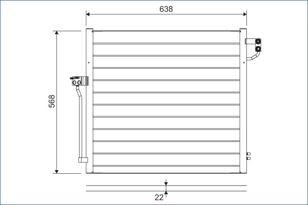 Valeo Airco condensor 822623